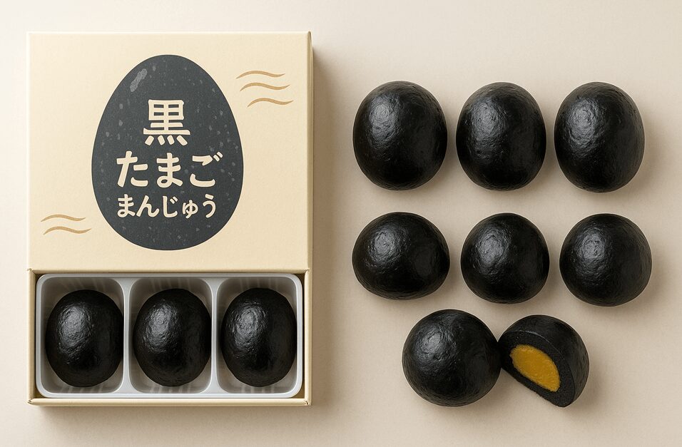 大涌谷お土産ランキング上位の黒たまごまんじゅうとは?