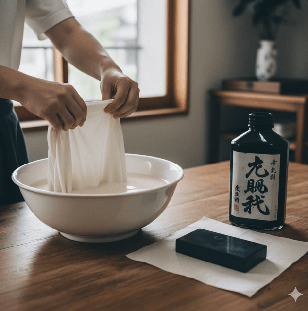 墨汁で染める方法と注意点